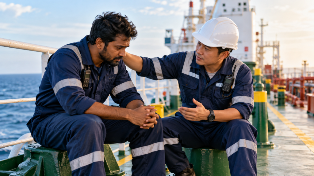 Mental Health First Aid at Sea: How Crew Members Can Support Colleagues
